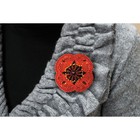 Набор для вышивки бисером украшения на натуральном художественном холсте "Мак" - Фото 4