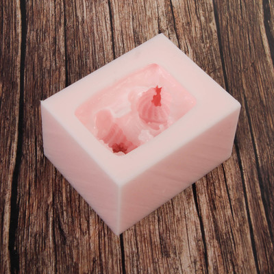 Силиконовая форма для мыла "Малыш в вязаной шапочке и памперсе"