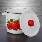 Кастрюля эмалированная, 5.5 л, пластмассовая ручка, рисунок МИКС, цвет белый - Фото 9