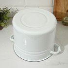 Кастрюля эмалированная, 9 л, d=21 см, цилиндрическая, белая - Фото 4