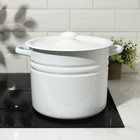 Кастрюля эмалированная, 9 л, d=21 см, цилиндрическая, белая - Фото 6