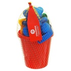 Набор игрушек для песочницы: ведёрко, 4 формочки для песка, грабли, лопатка, МИКС - Фото 11