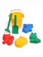 Набор игрушек для песочницы: ведёрко, 4 формочки для песка, грабли, лопатка, МИКС - Фото 12