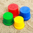 Набор для игры в песке №11, 4 формочки + лопатка - Фото 3