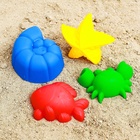 Набор игрушек для песочницы, 4 формочки для песка, МИКС - Фото 2