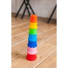 Пирамидка детская, стаканчики для песка, пластик, цвета МИКС - Фото 6