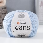 Пряжа "Jeans" 55% хлопок, 45% акрил 160м/50гр (75 бл. голуб) - Фото 4