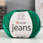 Пряжа "Jeans" 55% хлопок, 45% акрил 160м/50гр (52 зелёный) - фото 9063727