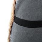 Накидка на сиденье, натуральная шерсть, коричневая - Фото 3