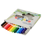 Фломастеры для ткани 12 цветов Carioca "Fabric Liner" 6.0 мм, картон, европодвес - Фото 3