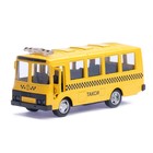Автобус металлический «Автобус-такси», инерционный, масштаб 1:61 - Фото 4