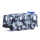 Автобус металлический «ОМОН», инерционный, масштаб 1:61 - Фото 3