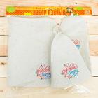 Банный набор "Русская банька только для русской души": шапка, коврик, рукавица - Фото 6