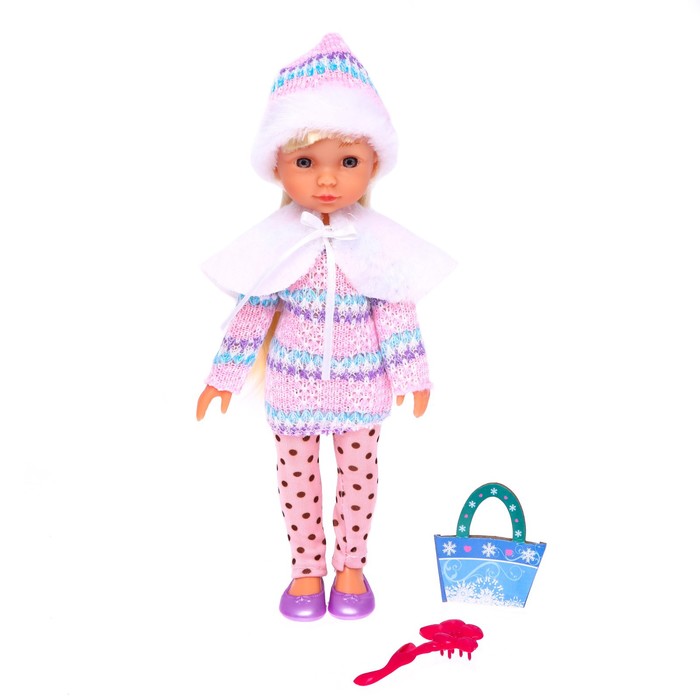 Кукла классическая «Изабелла» в шубке с аксессуарами, МИКС - фото 1883341740