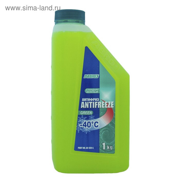 Антифриз зелёный, Abro, 1 кг AF-551-L - Фото 1