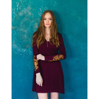 Платье женское "Venezia", цвет бордовый, р-р 50, рост 168 - Фото 1