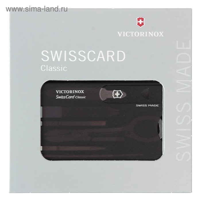 Швейцарская карточка VICTORINOX SwissCard Classic 0.7133.T3, 10 функций - Фото 1
