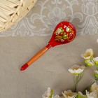 Ложка деревянная «Краснушка», полубасок, красный фон - Фото 4