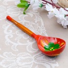 Ложка деревянная «Краснушка», полубасок, красный фон - Фото 5