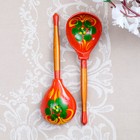 Ложка деревянная «Краснушка», полубасок, красный фон - Фото 8