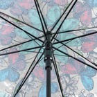 Зонт - трость полуавтоматический «Бабочки», 8 спиц, R = 40 см, разноцветный - Фото 3