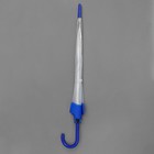 Зонт - трость полуавтоматический «Кант», 8 спиц, R = 41 см, цвет синий - Фото 5