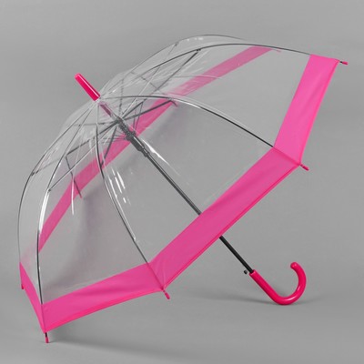 Зонт полуавтоматический «Кант», 8 спиц, R = 60 см, цвет малиновый