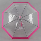 Зонт полуавтоматический «Кант», 8 спиц, R = 60 см, цвет малиновый - Фото 2
