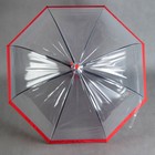 Зонт - трость полуавтоматический «Кант», 8 спиц, R = 41 см, цвет красный - Фото 2