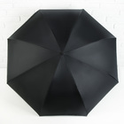 Зонт - наоборот «Подснежники», механический, 8 спиц, R = 56 см, цвет чёрный - Фото 2