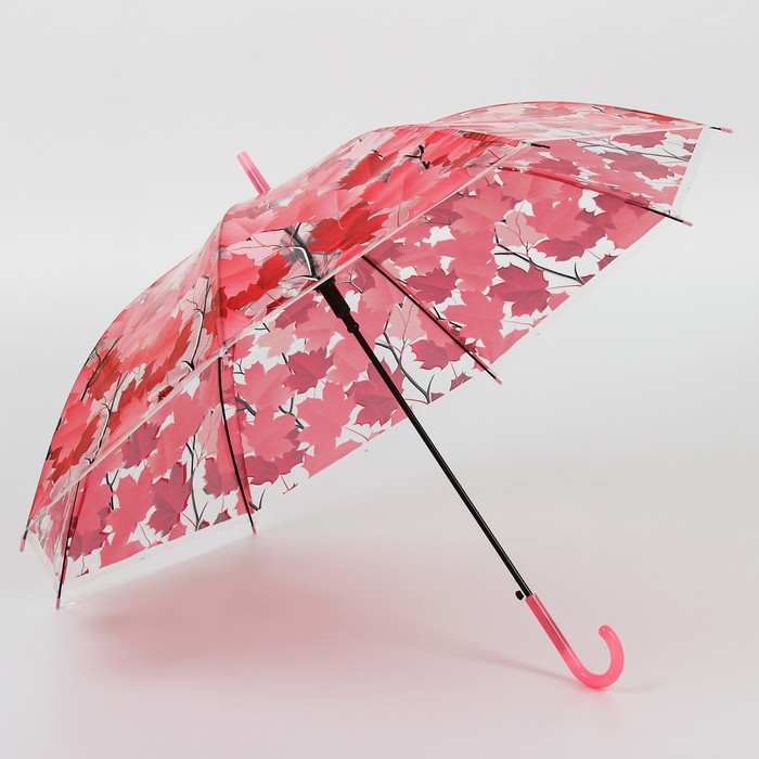 Зонт детский «Листочки», полуавтоматический, r=45,5см, цвет МИКС - фото 1883341833