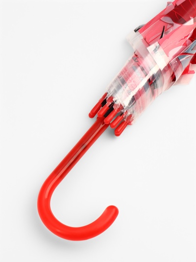 Зонт - трость детский «Листья», полуавтоматический, 8 спиц, R=45/52 см, d=90 см, МИКС