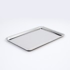 Поднос из нержавеющей стали, 50×35×2 см - Фото 1