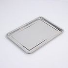 Поднос из нержавеющей стали, 50×35×2 см - Фото 2