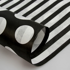 Бумага упаковочная крафт, двусторонняя, "Круги люкс", чёрная, 0.7 х 10 м - Фото 1