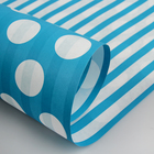 Бумага упаковочная крафт, двусторонняя, "Круги люкс", ярко голубой, 0.7 х 10 м - Фото 1