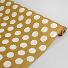 Бумага упаковочная крафт, двусторонняя, "Круги люкс", золотой, 0.7 х 10 м - Фото 2
