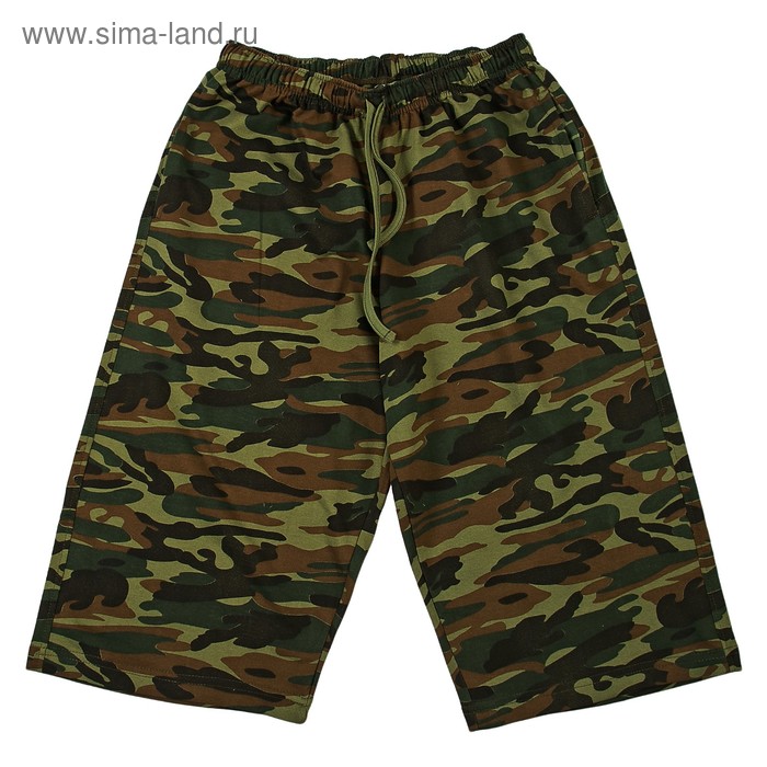 Шорты мужские, принт камуфляж, цвет зелёный, размер 54 - Фото 1