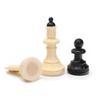 Шахматы 40х40 см "Русские игры", поле картон, фигуры пластик, король h-10.2, пешка 5 см - фото 8365763