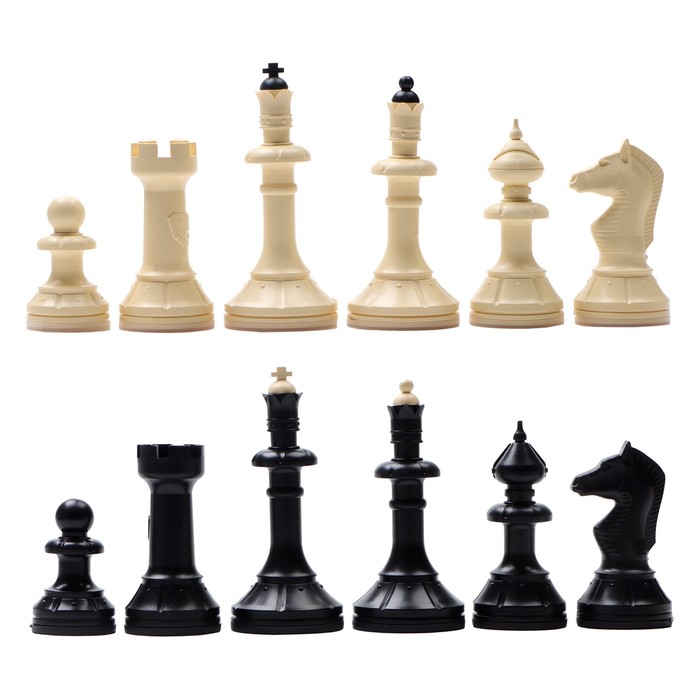 Шахматные фигуры гроссмейстерские "Айвенго", король h-10 см, пешка-5 см, в коробке - фото 1886280571