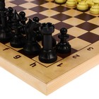 Настольная игра 2 в 1 "Айвенго": шахматы, шашки (доска дерево 43х43 см) - Фото 4