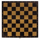 Настольная игра 3 в 1 "Черное золото": шашки, домино, шахматы (доска дерево 40х40 см) - Фото 3