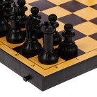 Настольная игра 2 в 1 "Семейная": шахматы, шашки, доска пластик 30 х 30 см - фото 9551765