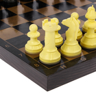 Настольная игра 3 в 1 "Черное золото": шашки, нарды, шахматы (доска дерево 40х40 см) - Фото 6