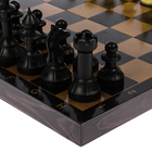 Настольная игра 3 в 1 "Черное золото": шашки, нарды, шахматы (доска дерево 40х40 см) - Фото 7