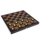 Настольная игра 3 в 1 "Черное золото": шашки, нарды, шахматы (доска дерево 40х40 см) - Фото 2