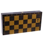 Настольная игра 4 в 1 "Черное золото": шашки, нарды, домино, шахматы (доска дерево 40х40 см) - Фото 11