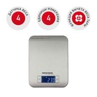 Весы кухонные Redmond RS M723, электронные, до 5 кг, серебристые - фото 8631536