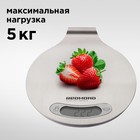 Весы кухонные Redmond RS M731, электронные, до 5 кг, серебристые - Фото 9
