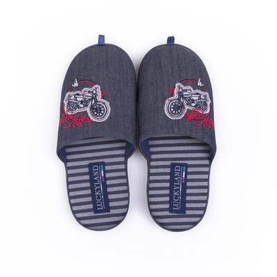 Тапочки детские, цвет синий, размер 39